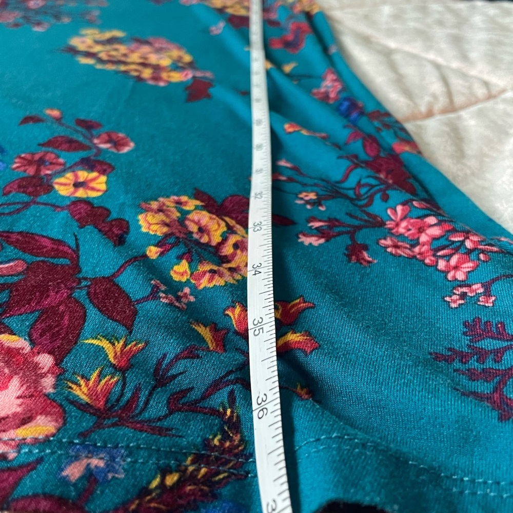 The Pioneer Woman Teal Floral Midi Dress - Picture 7 of 9